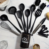 Conjunto De Utensílios De Cozinha De Silicone De Cozinha 18 Unidades Para Panelas Antiaderentes