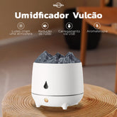 Difusor de aroma vulcânico doméstico umidificador de chamas ultra-sônico Idali life