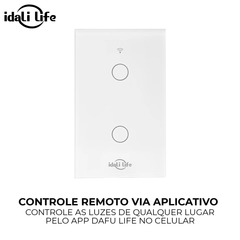 Interruptor Inteligente Smart Idali Life 2 Touch – Comando por App, Wi-Fi, Bivolt, à Prova d’Água e Resistente