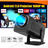 Mini Projetor de Cinema Portátil, 4K, Android HY 320 Full HD 1920x1080 Bluetooth Wi-fi,
