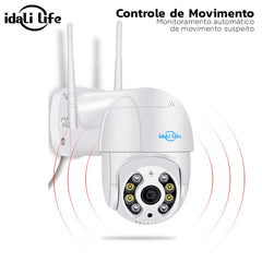 Câmera De Segurança Wi-fi Externa À Prova D'água Full HD Monitoramento APP DAFU Speed Idali Life