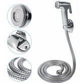 Chuveirinho Para Ducha Higiênica Desviador Metal Cromado Com Ducha Flexível
