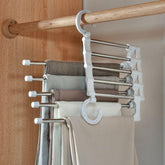 Cabide para Calças Organizador Múltiplo Inox 5 espaços