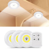 Kit 3 Lampada Luminaria Led Spot Sem Fio Controle Remoto