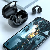 Fone De Ouvido De Condução Óssea Com Clipe De Orelha Para Esportes de Corridas
