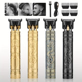 Máquina de cortar cabelo barbeiro profissional dragão elétrica bateria recarregável