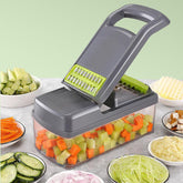 Cortador Multi Fatiador Para Frutas e Legumes Lâminas em Aço Inox