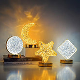 Lâmpada Acrílica De Mesa Controle De Toque Sem Fio Luzes Noturnas Decorativas Para Escritório