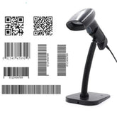 Suporte de Mesa Com Leitor de Código de Barras Universal Ajustável Flexível Preto