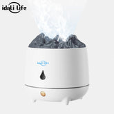 Difusor de aroma vulcânico doméstico umidificador de chamas ultra-sônico Idali life