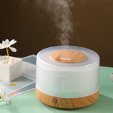 Umidificador de ar difusor de grão de madeira Aromaterapia Inteligente Ultrasonic Atomizador