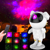 Luminária Abajur Decorativo Astronauta Projetor de Luz no Teto