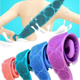 Esponja Silicone Massageadora Escova Banho Lava Corpo Todo Bucha Esfoliação