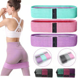 kit 3 Faixas Elástica de Resistência para yoga Pilates Treino Academia