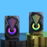 Caixa de Som RGB Led computador Pc Gamer luz de respiração fria