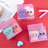 Esponja Polvo kit 2 peças Esponja de Maquiagem esfoliante escova facial-DAFU