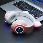 Fone de Gatinho cat ear orelhas de gato Wireless Catear Headphones Taisiho