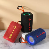 Caixa De Som Portátil Com Luzes De Led, Com Bluetooth, Para Desktop, Ar Livre, Com Subwoofer, À Prova D' Àgua, Esportes, Alto-Falantes