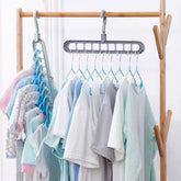 Cabide Mágico Organizador 9 Furos MultiDobrável Guarda-Roupa