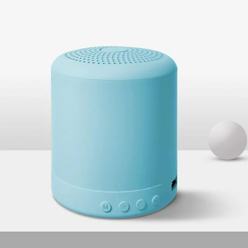 Mini caixa de som speaker bluetooth V5.0 cor de macaron fm /sd/pendrive AL-6889