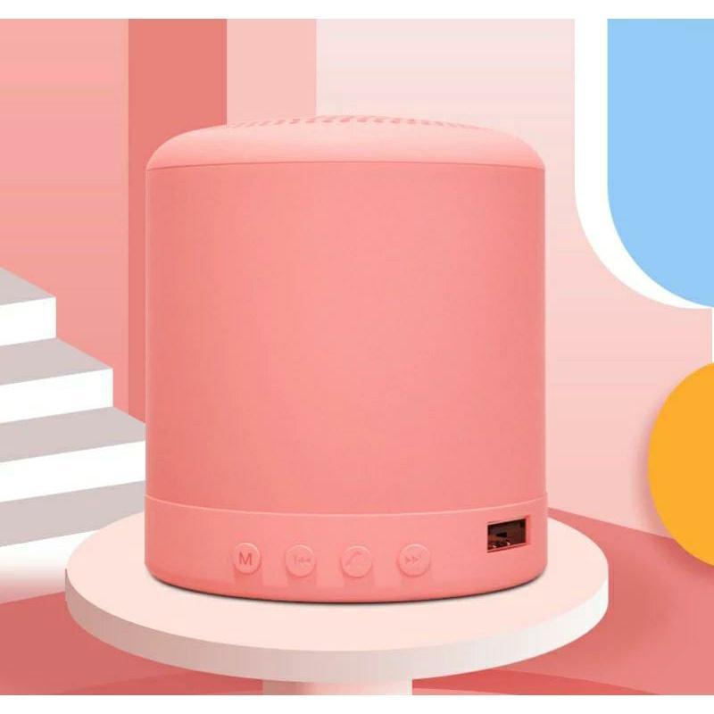 Mini caixa de som speaker bluetooth V5.0 cor de macaron fm /sd/pendrive AL-6889